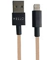 Design Letters Opladerkabel - iPhone - USB-A/Lightning - Beige