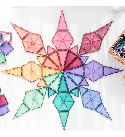 Connetix Magnetsæt - 40 Dele - Pastel Geometry