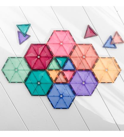 Connetix Magnetsæt - 40 Dele - Pastel Geometry