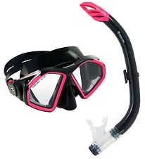 Aqua Lung Snorkelsæt - Adult - Combo Hawkeye/Pike - Sort/Pink Aqua Lung Snorkelsæt - Adult - Combo Hawkeye/Pike - Sort/Pink