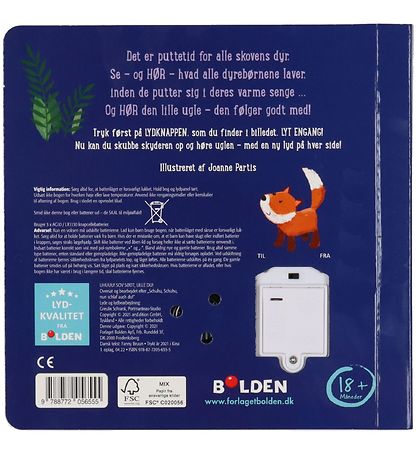 Forlaget Bolden Bog m. Lyd - Uhuu! Sov Sødt. Lille Du! - Dansk