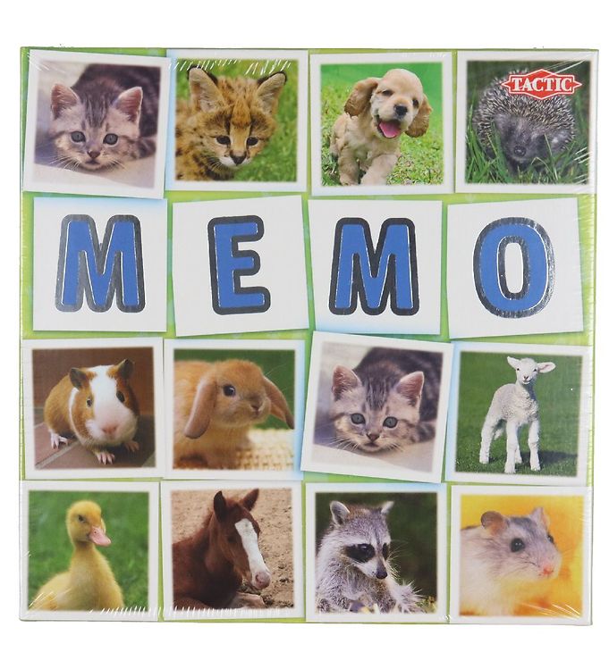 Tactic - Memo Animal Babies - Huskespil Med Dyr