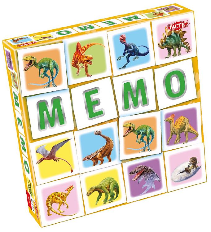 Tactic - Memo - Huskespil Med Dinosaurer - 54 Brikker