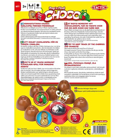 TACTIC Brætspil - Pop'N'Find - Choco