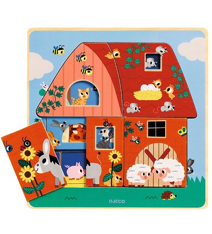 Djeco Puslespil - 3-lag - Hos Moo Djeco Puslespil - 3-lag - Hos Moo