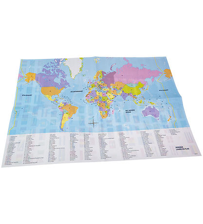 TACTIC Brætspil - Verdens Lande og Flag - Dansk