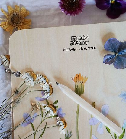 MaMaMeMo Blomsterjournal m. Blyant - Træ MaMaMeMo Blomsterjournal m. Blyant - Træ