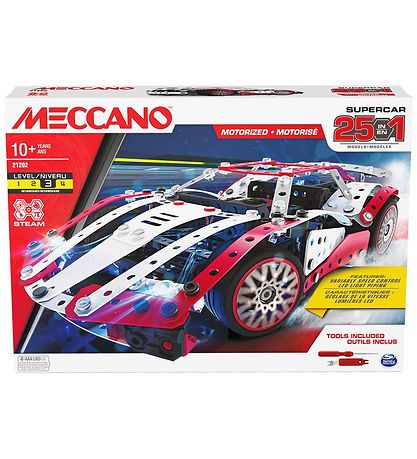 Meccano Byggesæt - 25 i 1 - Supercar