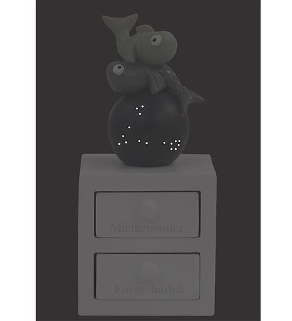 Kids by Friis Hårlock/TänderSked m. Stjärntecken - 6 cm - Fiskar