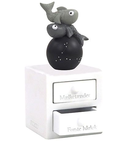 Kids by Friis Hårlock/TänderSked m. Stjärntecken - 6 cm - Fiskar