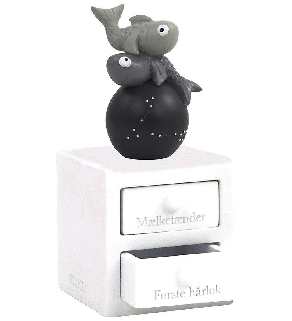 Kids by Friis Haarlocke/ZahnBox m. Sternzeichen - 6 cm - Fische - Kids by Friis - One Size - Zahnbox