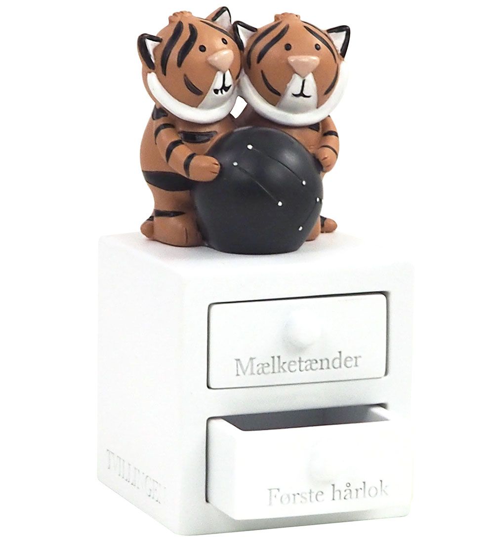 Kids by Friis Haarlocke/ZahnBox m. Sternzeichen - 6 cm - Zwillin - Kids by Friis - One Size - Zahnbox