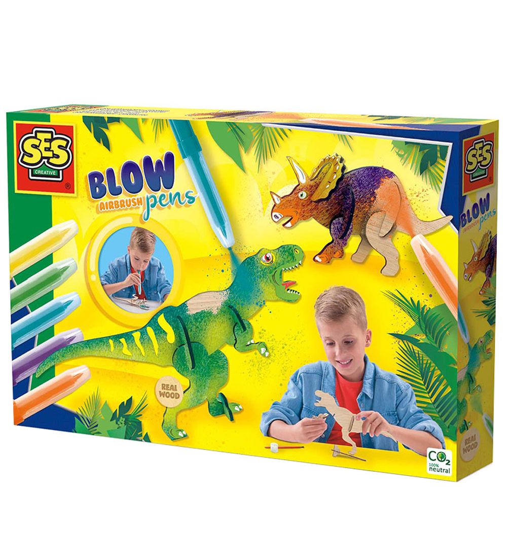 SES Creative Pustestifte - Dinosaurier - SES Creative - One Size - Filzstifte