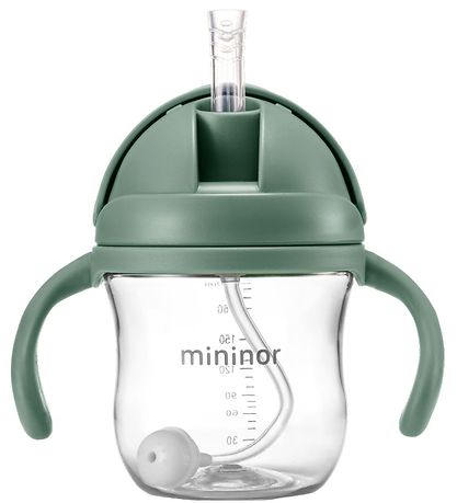 Mininor Kop m. Sugerør - Tritan - 220 ml - Grøn Mininor Kop m. Sugerør - Tritan - 220 ml - Grøn