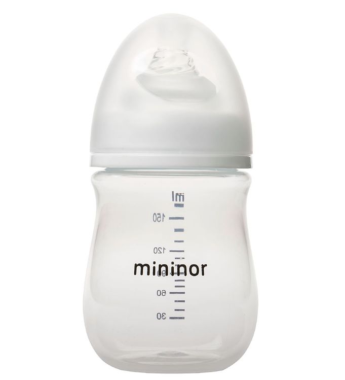 Mininor Sutteflaske 0 mdr+ 160 ml - Hvid
