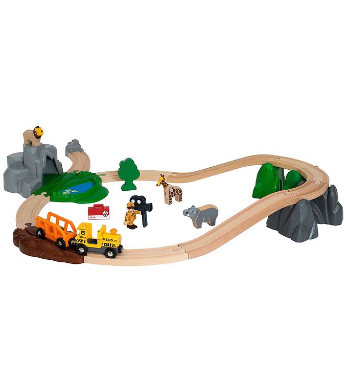 BRIO World Safari Eventyrsæt m. Togbane - 26 dele 33960