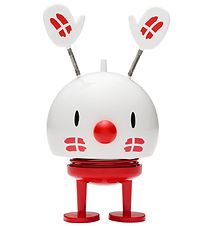 Hoptimist Medium Bumble - 14 cm - Fødselsdag - Rød/Hvid Hoptimist Medium Bumble - 14 cm - Fødselsdag - Rød/Hvid
