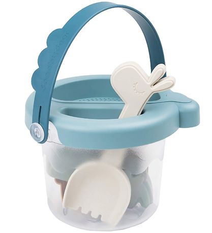 Done By Deer Beach Set - Bucket - 5 Parts - Deer Friends Blue