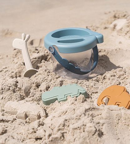 Done By Deer Beach Set - Bucket - 5 Parts - Deer Friends Blue