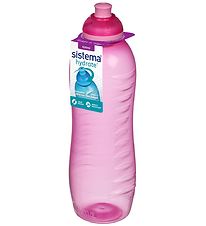 Sistema Drikkedunk - Squeeze - 620 ml - Pink m. Lyserød Sistema Drikkedunk - Squeeze - 620 ml - Pink m. Lyserød