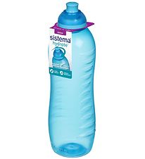 Sistema Drikkedunk - Squeeze - 620 ml - Blå m. Lyseblå Sistema Drikkedunk - Squeeze - 620 ml - Blå m. Lyseblå