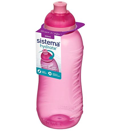 Sistema Drikkedunk - Squeeze - 330 ml - Pink m. Lyserød