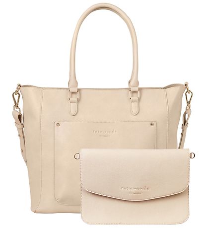 Rosemunde Shopper m. Clutch - Vegan - Pure Sand Gold