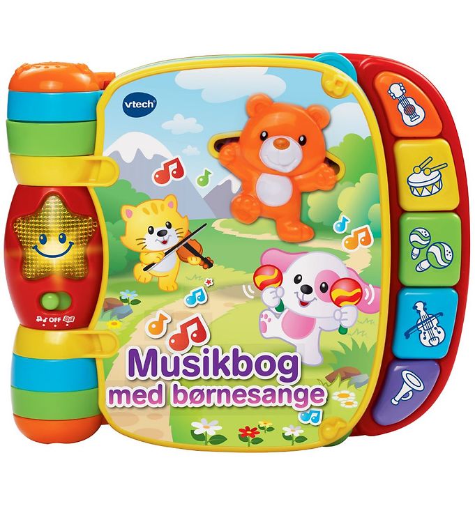 Vtech Bog m. Lyd - Dansk - Musikbog Med Børnesange