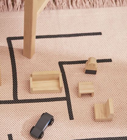 Kids Concept Tæppe - Geometrisk - Rosa