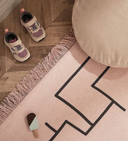 Kids Concept Tæppe - Geometrisk - Rosa Kids Concept Tæppe - Geometrisk - Rosa