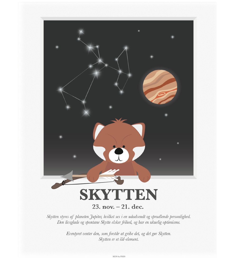 Kids by Friis Poster - Sternzeichen - Schütze - Kids by Friis - One Size - Poster