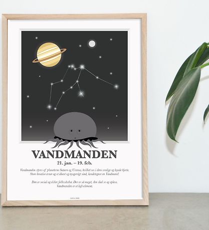 Kids by Friis Plakat - Stjernetegn - Vandmanden Kids by Friis Plakat - Stjernetegn - Vandmanden