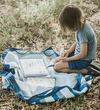 Play&Go Legetæppe - Ø140 - Green Stripes Play&Go Legetæppe - Ø140 - Green Stripes