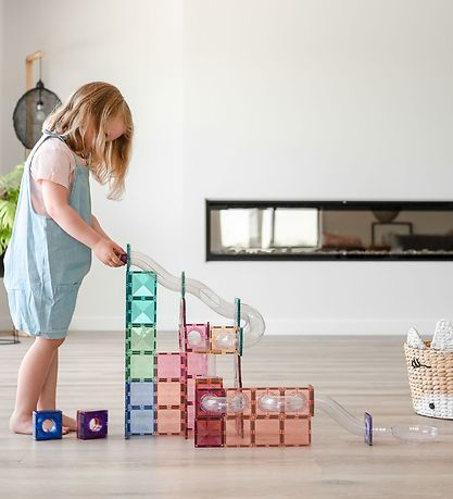 Connetix Magnetsæt - Udvidelsespakke - 80 Dele - Ball Run Connetix Magnetsæt - Udvidelsespakke - 80 Dele - Ball Run