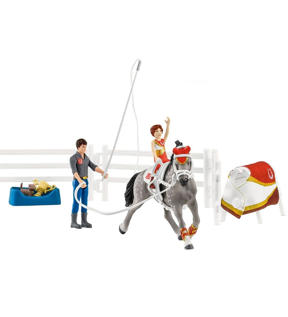 Schleich Horse Club - Mias Voltigere-Reitset 42443 - Schleich - One Size - Spielzeugfiguren