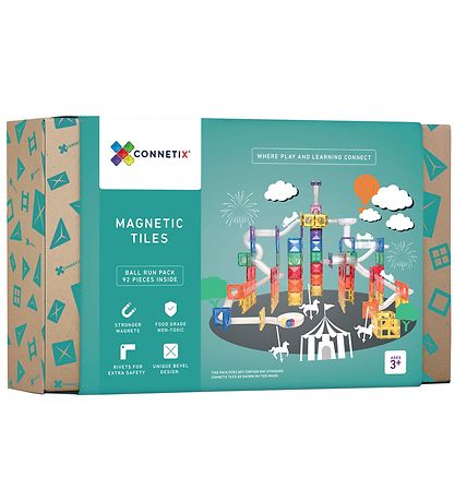 Connetix Magnetsæt - 92 Dele - Ball Run Connetix Magnetsæt - 92 Dele - Ball Run