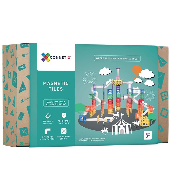 Connetix Kuglebane - Rainbow - 92 dele
