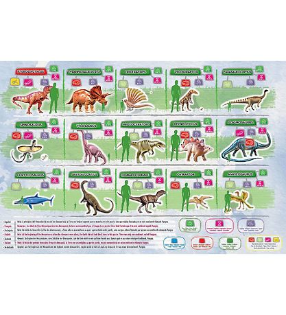 Educa Puslespil - 150 Brikker - Dinosaurs World Map