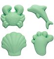 Scrunch Sandforme - 4 stk. - Silikone - 6,5-10,5 cm - Light Dust Scrunch Sandforme - 4 stk. - Silikone - 6,5-10,5 cm - Light Dust