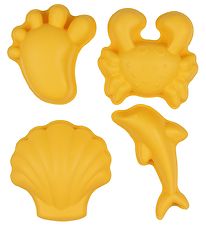 Scrunch Sandforme - 4 stk. - Silikone - 6,5-10,5 cm - Pastel Yel Scrunch Sandforme - 4 stk. - Silikone - 6,5-10,5 cm - Pastel Yel