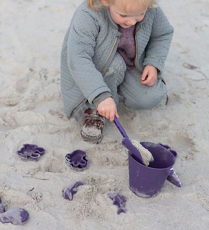 Scrunch Sandforme - 4 stk. - Silikone - 6,5-10,5 cm - Dark Purpl Scrunch Sandforme - 4 stk. - Silikone - 6,5-10,5 cm - Dark Purpl