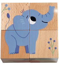 Djeco Puslespil - 4 Brikker - Wild & Co. Djeco Puslespil - 4 Brikker - Wild & Co.