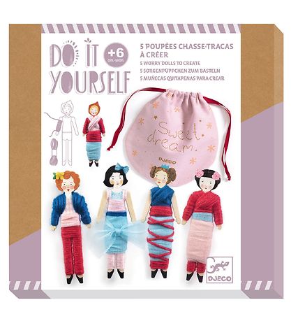 Djeco Creative Set - Worry Dolls DIY - Sweet Dream Djeco Creative Set - Worry Dolls DIY - Sweet Dream