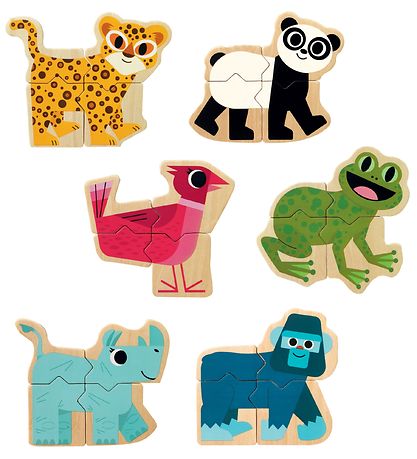 Djeco Magnetic Game - 6 pcs/24 Pieces - Mixanimo Djeco Magnetic Game - 6 pcs/24 Pieces - Mixanimo