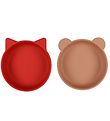Liewood Skåle - Silikone - Vanessa - 2-pak - Apple Red/Tuscany