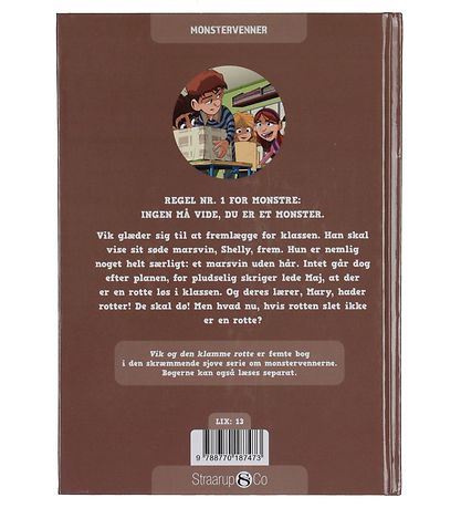 Straarup & Co Bog - Monstervenner 5 - Vik og Den Klamme Rotte Straarup & Co Bog - Monstervenner 5 - Vik og Den Klamme Rotte