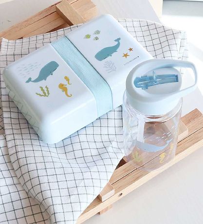 A Little Lovely Company Madkasse - Ocean - Blå A Little Lovely Company Madkasse - Ocean - Blå