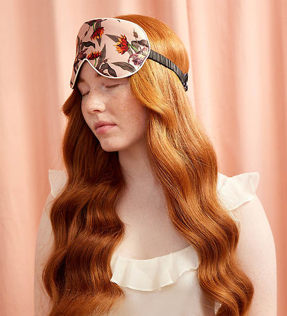 Fan Palm Sovemaske - Silke - Rose Hibiscus Fan Palm Sovemaske - Silke - Rose Hibiscus