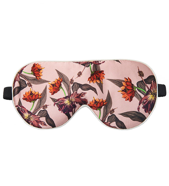 Fan Palm Sleeping Eye Mask 100% Mulberry Silk Rose Hibiscus