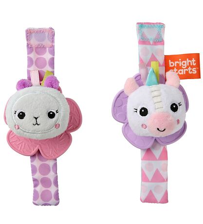 Bright Starts Bijtratel - 2-pack - Eenhoorn & Lama Bright Starts Bijtratel - 2-pack - Eenhoorn & Lama